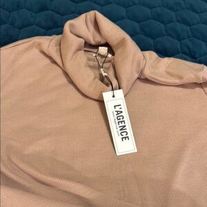 L'AGENCE Blush Long Sleeve Tee